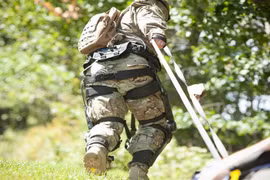 Bộ khí tài hành quân Onyx exoskeletonsb của Lockheed Martin Mỹ.Ảnh minh họa Breaking Defense