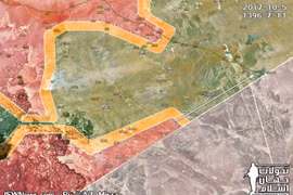 Quân đội Syria tiến công dọc theo biên giới với Jordan, giải phóng khoảng 8000 km2 biên giới - ảnh Masdar News