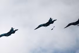 Lực lượng Không quân Nga không kích ở Syria