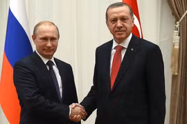 Tổng thống Nga V.Putin và tổng thống Thổ Nhĩ Kỳ Recep Erdogan (ảnh minh họa) 