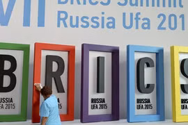 Nga chủ tọa Hội nghị thượng đỉnh khối BRICS lần 7 (2015) tại Ufa, Bachkortostan. Ảnh REUTERS/BRICS Photohost/RIA Novosti