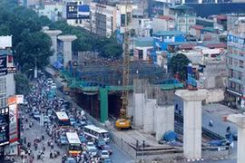 Tuyến đường sắt Cát Linh - Hà Đông tiếp tục phải lùi tiến độ - Ảnh: Ngọc Thắng