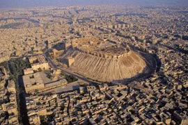 Thành phố Aleppo nhìn từ trên cao