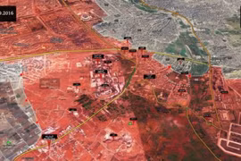Bản đồ chiến sự thành phố Aleppo kể từ ngày 16.09.2016