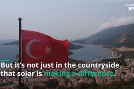 Thành phố Antalya Thổ Nhĩ Kỳ chuyển đổi nguồn cung cấp năng lượng. Ảnh Video Euro News Green. 