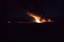 Không quân Israel không kích vào địa phận tỉnh Hama, Syria.