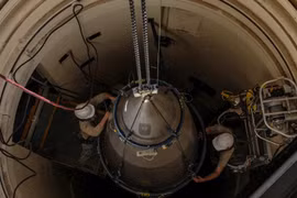 Tên lửa đạn đạo Minuteman III trong giếng phóng. Ảnh minh họa Defence.Blog
