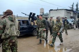 Binh sĩ Syria chiến đấu trên địa bàn tỉnh Homs