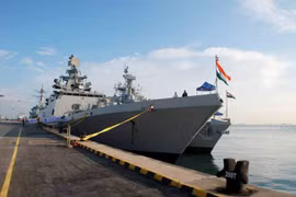 Tàu chiến INS Satpura của Ấn Độ - Ảnh: Indian Navy