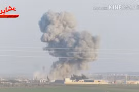 Không quân Syria không kích ở Idlib - ảnh minh họa Masdar News