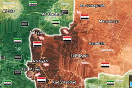 Bản đồ chiến sự vùng Aleppo
