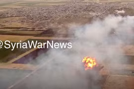 Giao chiến diễn ra dữ dội trên chiến trường vùng tây bắc Hama. Ảnh SyriaWarNews