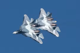 Náy bay tiêm kích tàng hình Su-57. Ảnh minh họa của RG
