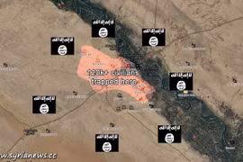 Tình huống vô cùng nguy hiểm của người dân Syria trong thành phố bị bao vây Deir Ezzor
