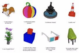 Các mô hình 3D được tạo dựng từ OpenAI. Ảnh OpenAI.