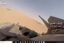 Xe tăng lực lượng Hezbollah tấn công. Ảnh minh họa video
