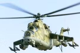 Cận cảnh Mi-24 không quân Nga yểm trợ quân đội Syria tấn công Palmyra