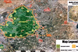 Chiến trường khu vực Đông Ghouta - ảnh Muraselon