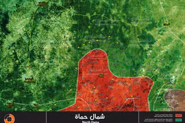 Các mũi tiến công của quân đội Syria trên chiến trường Idlib - ảnh Muraselon