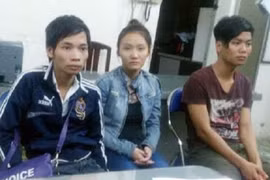 Các đối tượng trong băng nhóm lừa đảo trên mạng xã hội Zalo bị bắt giữ.