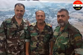 Tướng Rajab, chỉ huy chiến dịch quân sự khu vực quận Tây Nam Aleppo, Chuẩn tướng Malik tư lệnh Vệ binh Cộng hòa Aleppo và Chỉ huy trưởng Mohammad Saad của lữ đoàn Liwa al Quds quân tình nguyện Palestine.