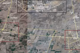 Bản đồ khu vực quân đội Syria tấn công ở Ghouta, Damascus