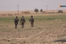 Binh sĩ lực lượng SDF trên chiến trường Hasakah. Ảnh minh họa video ANHA