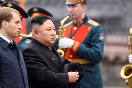 Chủ tịch Kim Jong-un tới Vladivostok, chuẩn bị cuộc gặp thượng đỉnh với tổng thống Putin. Ảnh: RT.