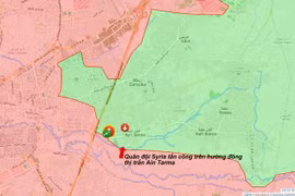 Quân đội Syria tiến công trên hướng đông thị trấn Ayn Tarma