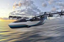 Máy bay lượt biển vận tải hành khách thương mại vào năm 2025. Ảnh REGENT
