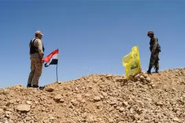 Quân đội Syria và lực lượng Hezbollah giải phóng cao điểm trên dãy núi Qalamoun - ảnh Masdar News