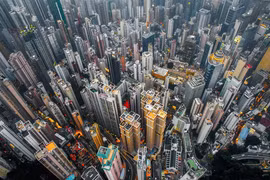 Hong Kong chật kít nhà cao tầng qua góc nhìn Flycam