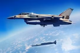 Không quân Israel, sử dụng tên lửa hành trình siêu âm không đối đất Rampage tấn công quân đội Syria. Ảnh minh họa: South Front.