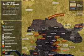 Tình hình chiến sự trong thành phố Raqqa, các mũi tiến công của SDF trên chiến trường