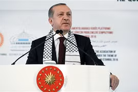 Tổng thống Erdogan phát biểu trong Hội nghị