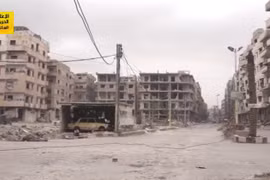Toàn cảnh các khu phố quận Ayn Tarma hoàn toàn giải phóng - ảnh minh họa video Hezbollah