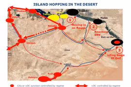 Vùng chiến thuật của lực lượng Tiger trên chiến trường tỉnh Raqqa