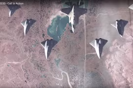Máy bay tiêm kích tàng hình có thể điều khiển 6 máy bay không người lái khác - ảnh minh họa video