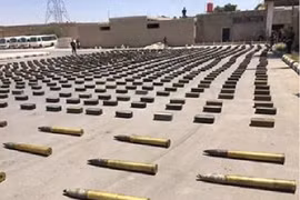 Vũ khí thu giữ được của lực lượng Hay'at Tahrir Al-Sham (HTS – Al-Qaeda Syria).
