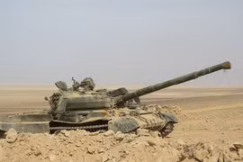 Xe tăng T-62 của quân đội Syria trên chiến trường (ảnh minh họa)