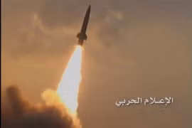 Lực lượng tên lửa Yemen phóng tên lửa - ảnh minh họa Masdar News