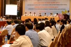 Diễn đàn Kinh tế Mùa xuân 2015 đang diễn ra tại thành phố Vinh, Nghệ An.