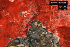 Quân đội Syria tấn công về hướng Nam trên khu vực miền Bắc thành phố Aleppo