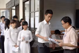 So với kỳ thi tốt nghiệp trung học phổ thông năm 2014, kỳ thi năm nay sẽ có rất nhiều điểm mới.Ảnh: Trần Lê Lâm-TTXVN