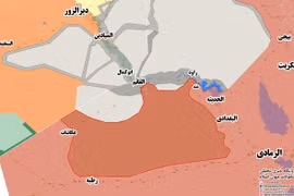 Vùng lãnh thổ Iraq vừa được giải phóng khỏi sự chiếm đóng của IS - ảnh Masdar News