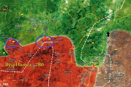 Các mũi tiến công của quân đội Syria trên chiến trường Hama - ảnh South Front