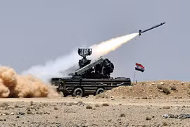 Tổ hợp phòng không tầm gần quân đội Syria - ảnh minh họa Masdar News