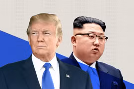Cuộc gặp thượng đỉnh Donald Trump và Kim Jong un. Ảnh minh họa RT