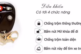 Remote điều khiển thiết bị chống trộm xe máy.