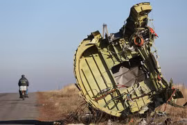 Một mảnh vỡ của chiếc Boeing MH-17, ảnh năm 2014 TASS